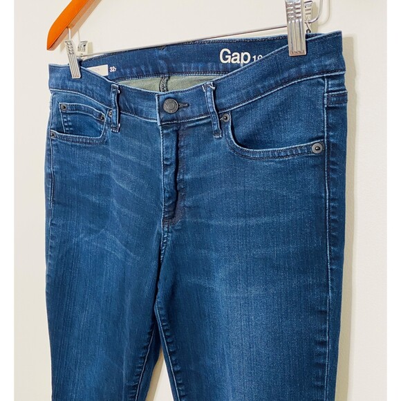 Gap Resolution Blue Stretch Legging Pants Cotton Denim Jeggings Skinny Fit 32 R - Picture 6 of 8